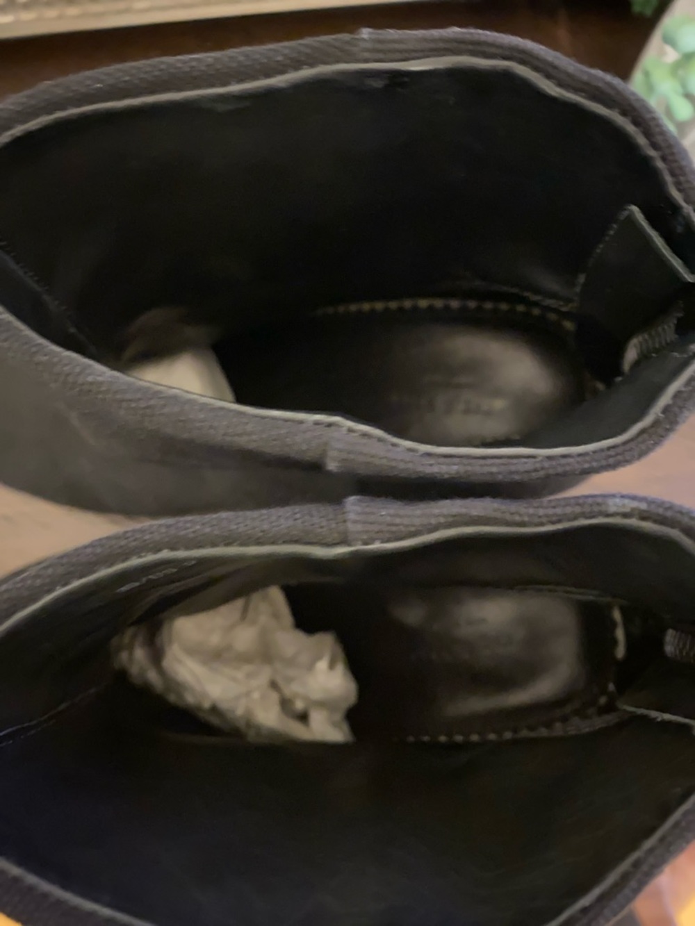 Rag & Bone New York Classic Newbury Ankle Booties Size 9 Black Canvas Heel Zip - Picture 8 of 12